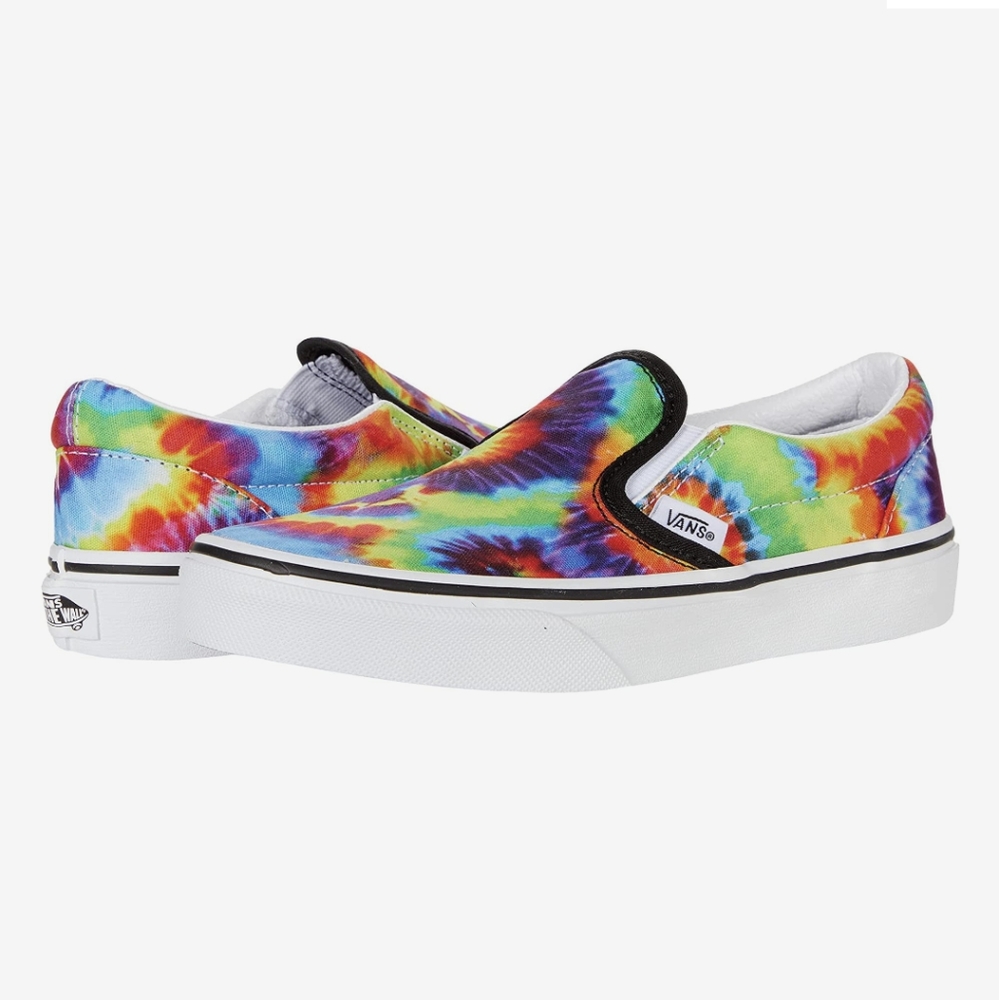 Kids spiral tie dye slip on size 12.5